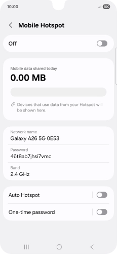 Press Network name.