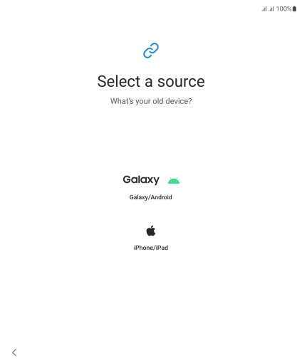 Press the required setting and follow the instructions on the screen to transfer the content from another phone.
