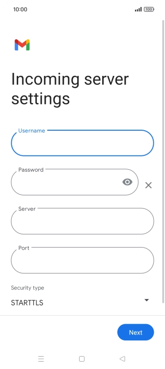 Press the field below 