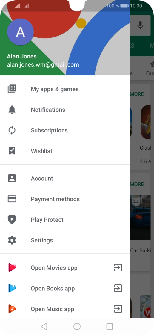 Press My apps & games.