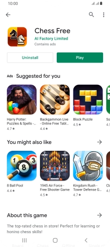 Press the Home key to return to the home screen.