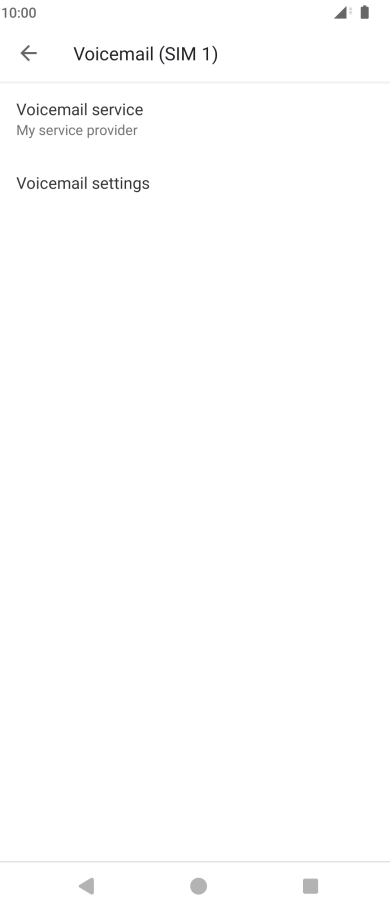 Press Voicemail settings.
