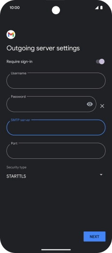 Press the field below 