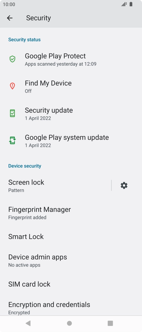 Press Screen lock and key in the current phone lock code.