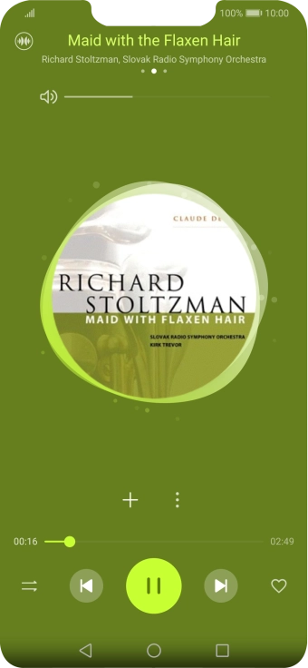 Press arrow right to go to the next audio file.