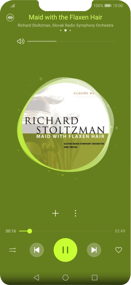 Press arrow right to go to the next audio file.