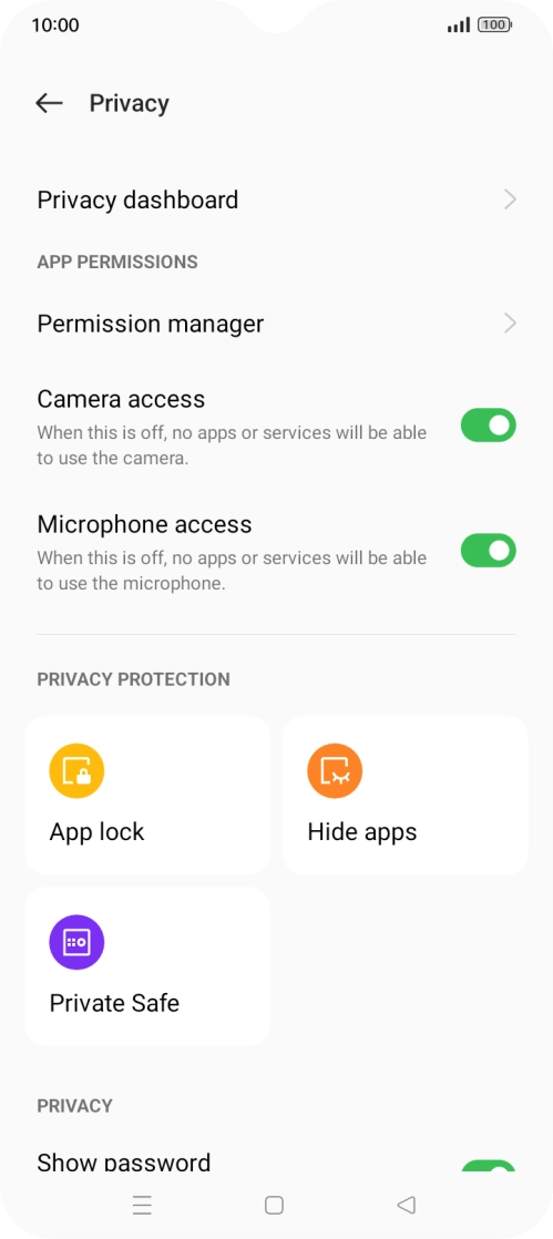 Press System security.