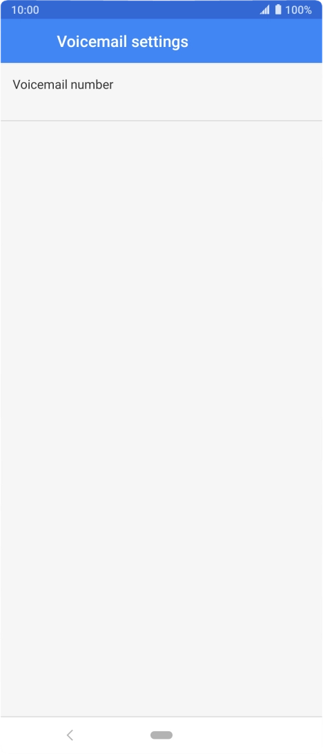 Press Voicemail number.