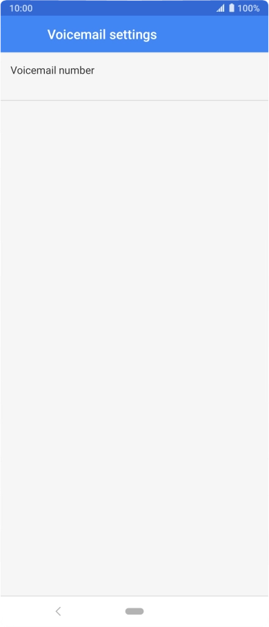 Press Voicemail number.