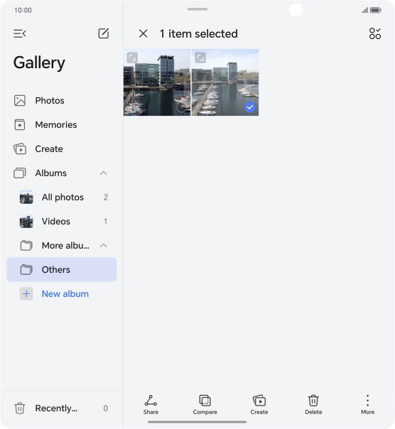 Press the select all icon.