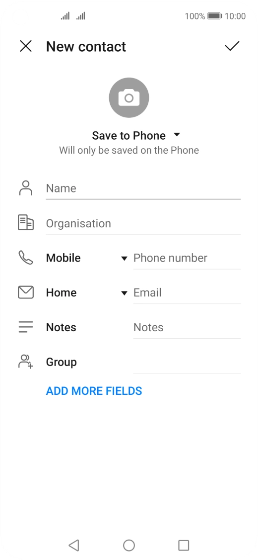 Press the address book drop down list.