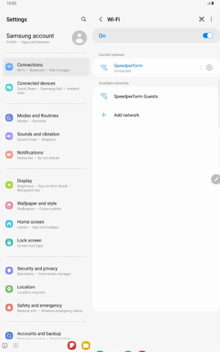 Press the Home key to return to the home screen.