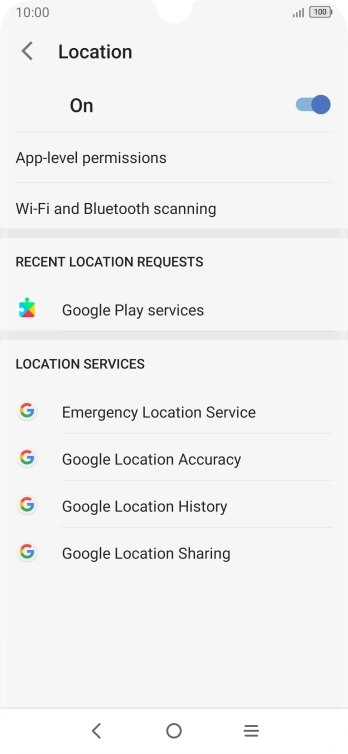 Press App-level permissions.