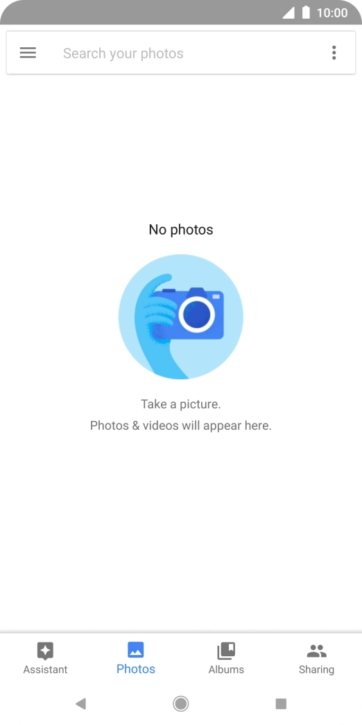Press Albums and go to the required folder.