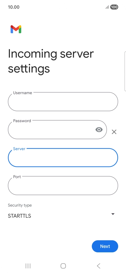 Press the field below 