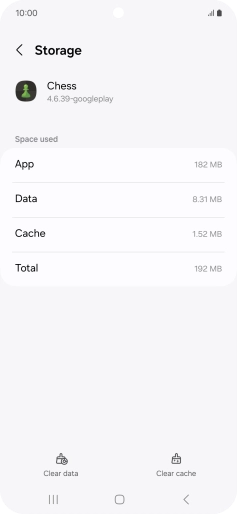 Press Clear cache.