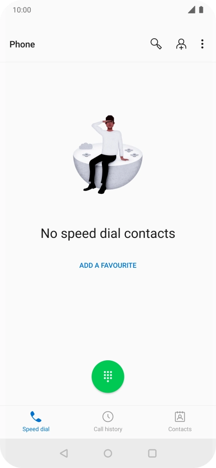 Press the menu icon.