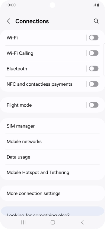 Press Mobile networks.