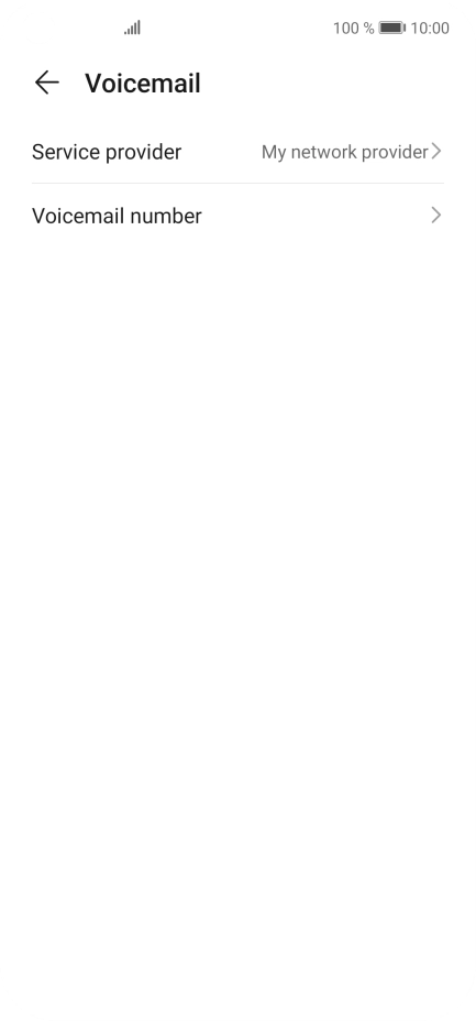 Press Voicemail number.