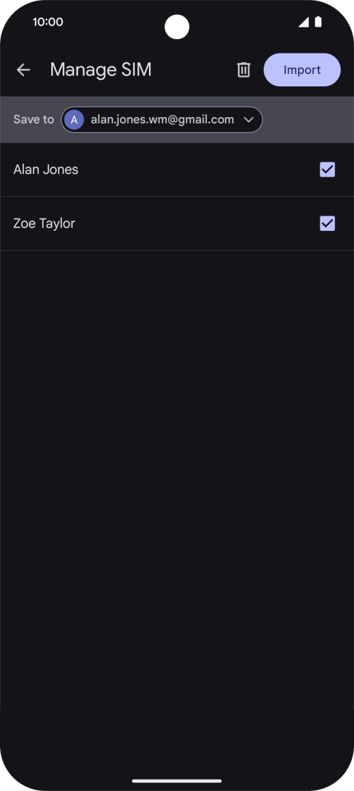 Press the drop down list next to 