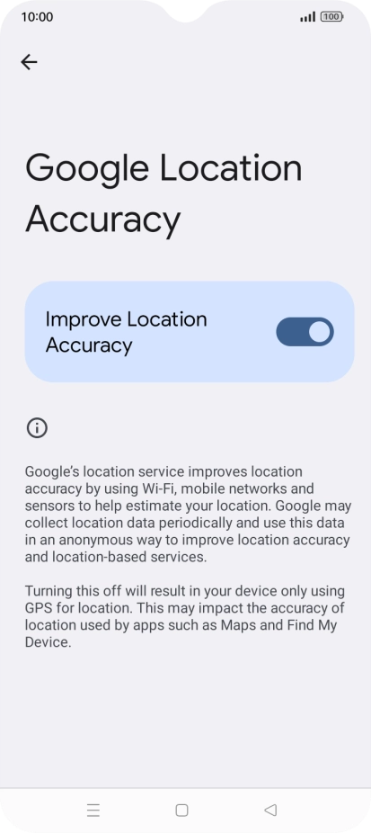 If you press the indicator next to 