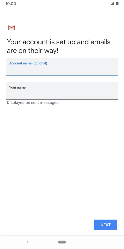 Press the field below 