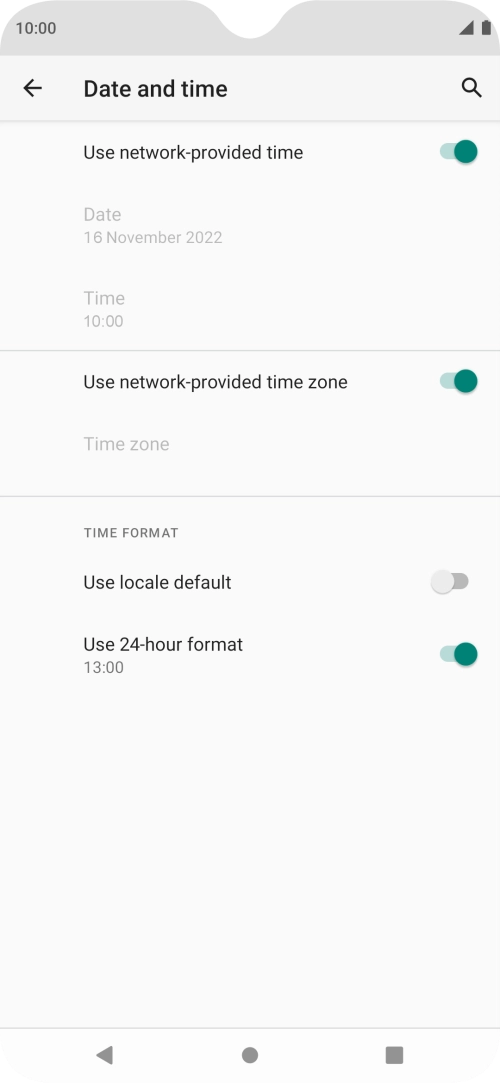Press the Home key to return to the home screen.