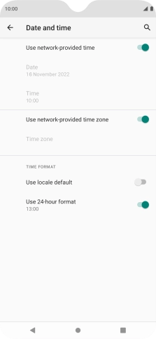 Press the Home key to return to the home screen.