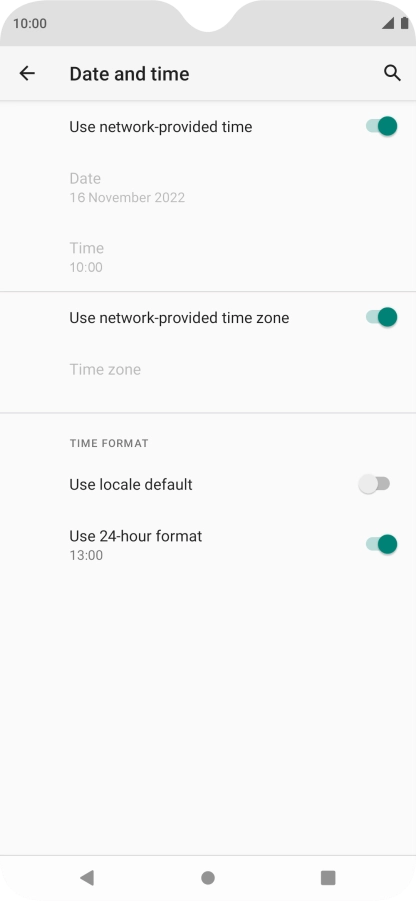 Press the Home key to return to the home screen.