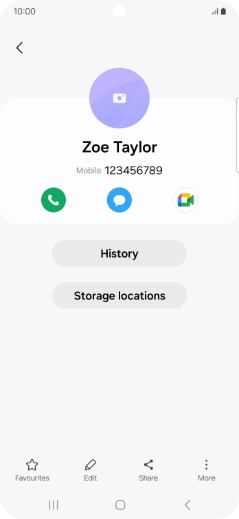 Press the Home key to return to the home screen.