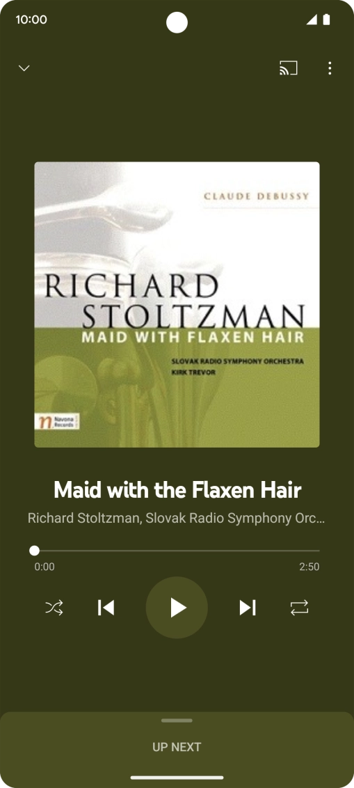 Press arrow right to go to the next audio file.