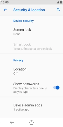 Press the Home key to return to the home screen.
