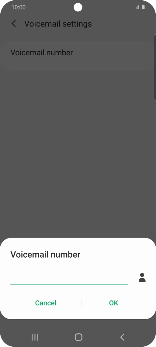 Key in +447953222222 and press OK.