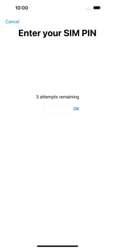 If your SIM is locked, key in your PIN and press OK. The default PIN is 1111.