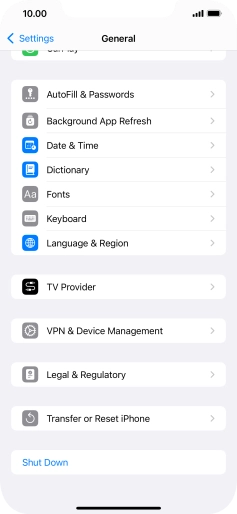 Press Background App Refresh.