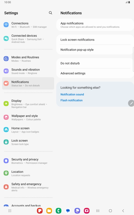 Press App notifications.