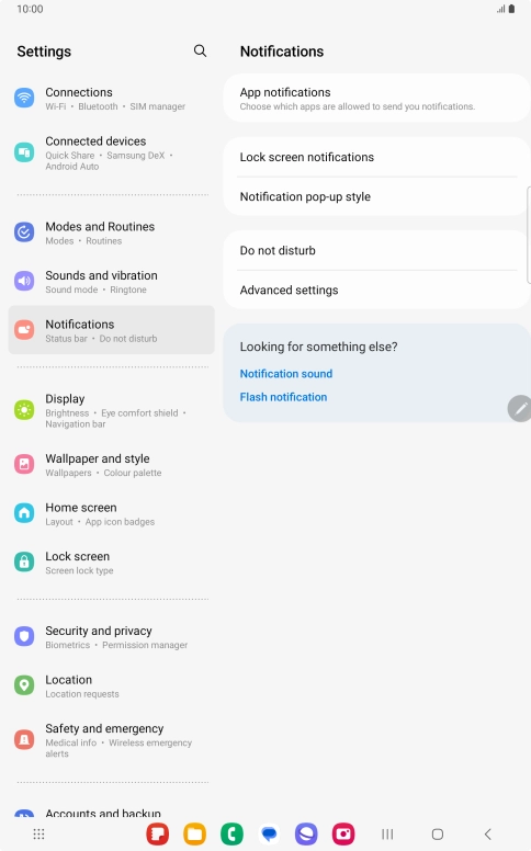 Press App notifications.