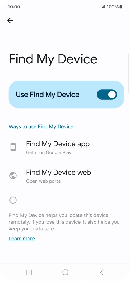 Press the Home key to return to the home screen.