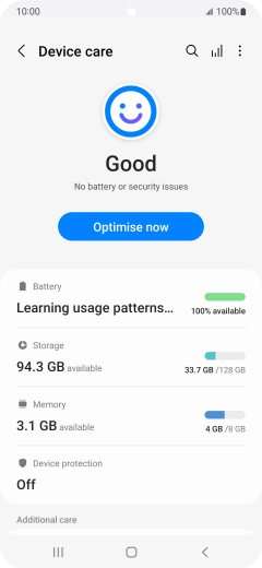 Press Battery.
