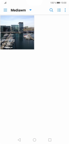 Press the required picture or video clip.