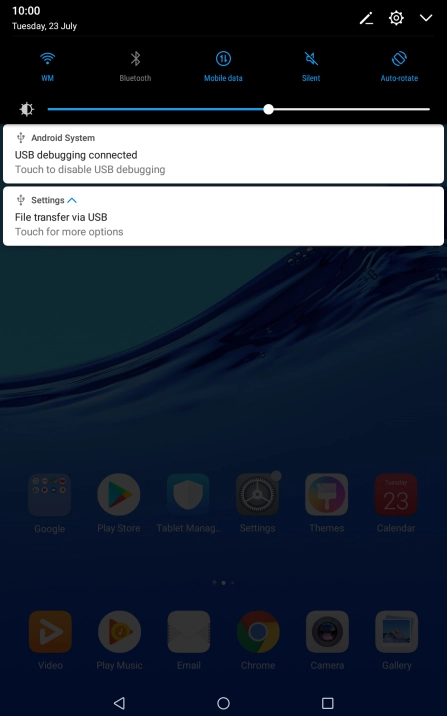 Press Touch for more options.
