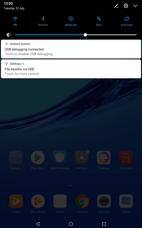 Press Touch for more options.