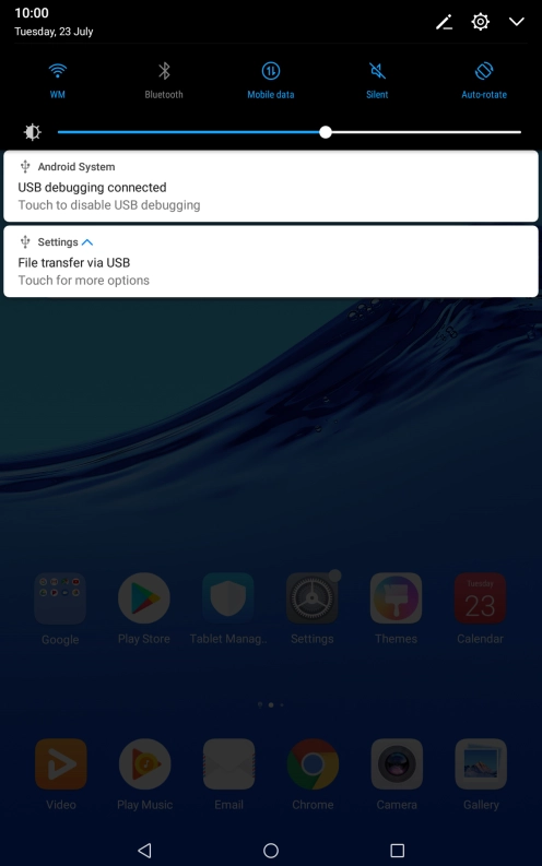 Press Touch for more options.