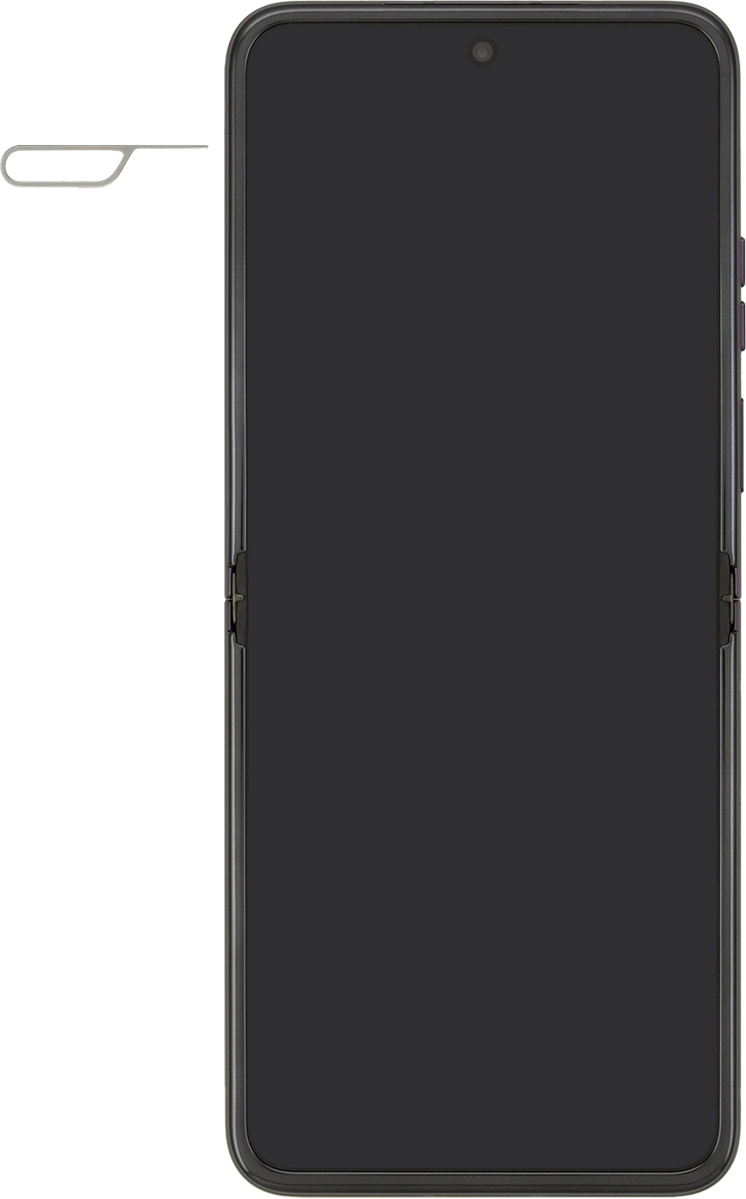 Find the opener for the SIM holder.