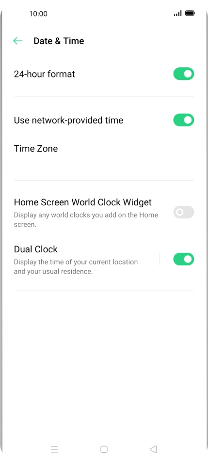 Press the Home key to return to the home screen.