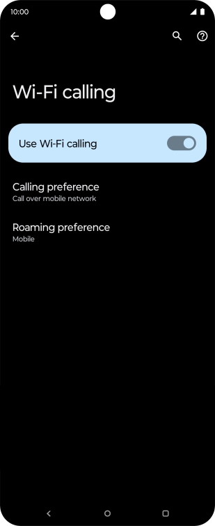 Press the Home key to return to the home screen.