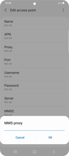 Key in 149.254.201.135 and press OK.
