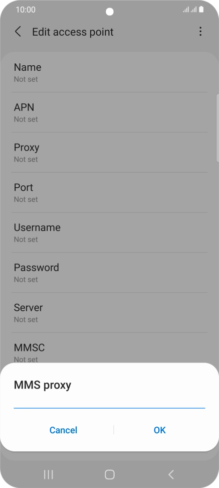 Key in 149.254.201.135 and press OK.