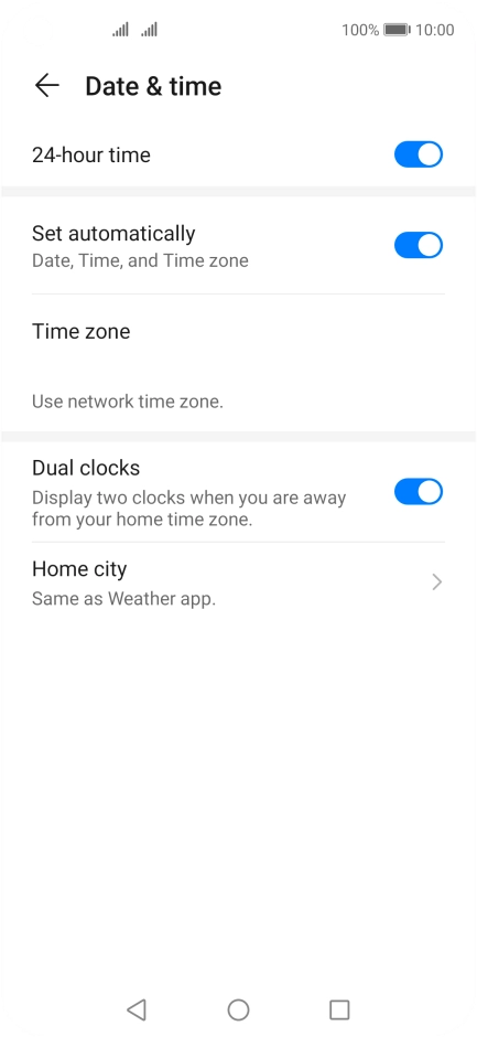 Press the Home key to return to the home screen.