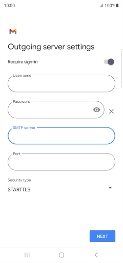 Press the field below 